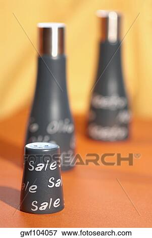 Close-up of salt and pepper shakers View Large Photo Image Stock Photo - Close-up of salt and pepper shakers. Fotosearch