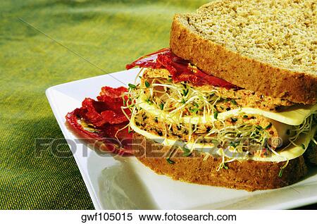 Close-up of a sandwich on a platter View Large Photo Image Stock Photography - Close-up of a sandwich on a platter. Fotosearch