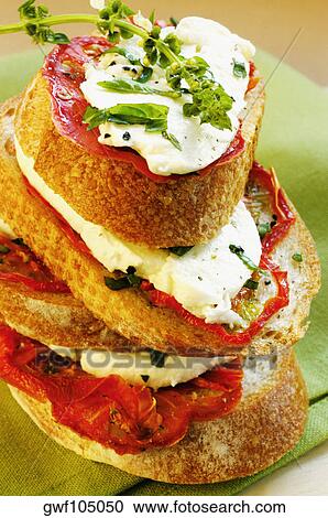Stock Image - Close-up of a sandwich. Fotosearch
