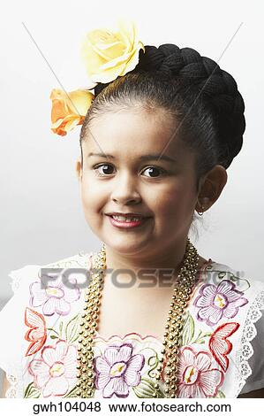Portrait of a girl smiling View Large Photo Image Stock Photo - Portrait of a girl smiling. Fotosearch
