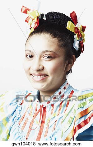 Portrait of a teenage girl smiling View Large Photo Image Stock Photo - Portrait of a teenage girl smiling. Fotosearch