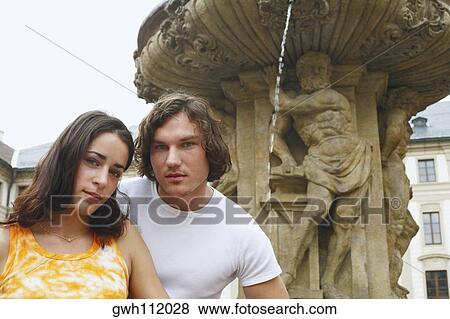Portrait of a young couple View Large Photo Image Stock Photo - Portrait of a young couple . Fotosearch