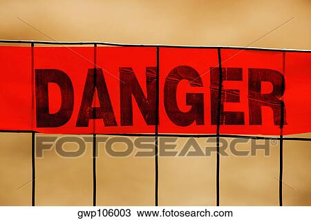Close-up of a warning sign View Large Photo Image Stock Image - Close-up of a warning sign. Fotosearch