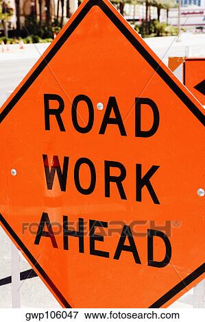 Stock Photo - Close-up of a warning sign. Fotosearch