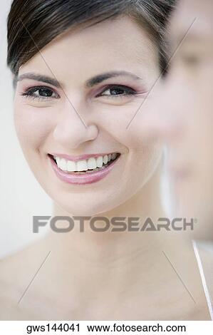 Portrait of a bride smiling View Large Photo Image Stock Image - Portrait of a bride smiling. Fotosearch