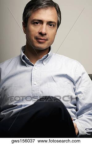 Portrait of a mature man thinking View Large Photo Image Stock Photo - Portrait of a mature man thinking. Fotosearch