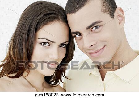 Portrait of a young couple View Large Photo Image Stock Image - Portrait of a young couple. Fotosearch
