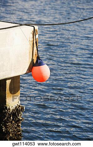Stock Image - Close-up of a buoy. Fotosearch