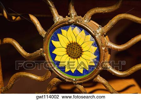 Stock Image - Close-up of a metal design. Fotosearch
