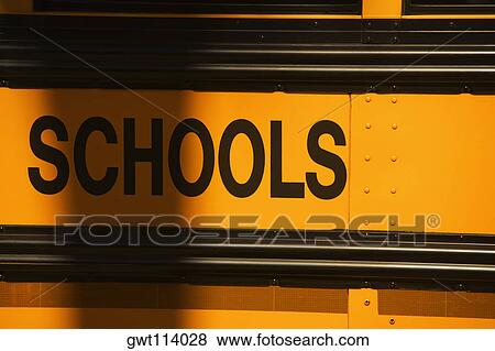 Close-up of a school bus View Large Photo Image Stock Photo - Close-up of a school bus. Fotosearch