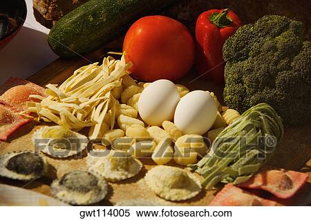 Close-up of vegetables and seafood View Large Photo Image Stock Photography - Close-up of vegetables and seafood. Fotosearch