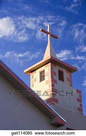 Low angle view of a church, Miami, Florida, USA View Large Photo Image Stock Photography - Low angle view of a church, Miami, Florida, USA. Fotosearch