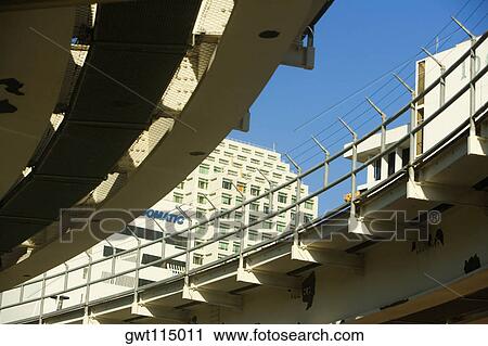 Stock Image - Low angle view of a multiple lane highway, Miami, Florida, USA. Fotosearch