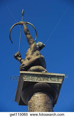 Low angle view of a statue in a city, Miami, Florida, USA View Large Photo Image Stock Photography - Low angle view of a statue in a city, Miami, Florida, USA. Fotosearch