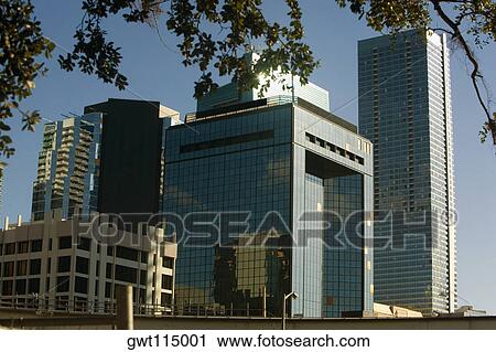 Low angle view of buildings in a city, Miami, Florida, USA View Large Photo Image Stock Image - Low angle view of buildings in a city, Miami, Florida, USA. Fotosearch