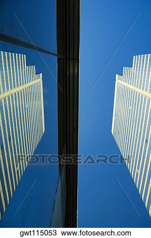 Low angle view of the reflection on a building, Miami, Florida, USA View Large Photo Image Stock Image - Low angle view of the reflection on a building, Miami, Florida, USA. Fotosearch