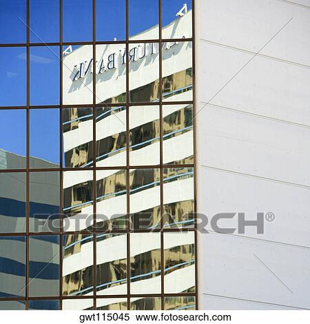 Reflection of a building on glass, Miami, Florida, USA View Large Photo Image Stock Photography - Reflection of a building on glass, Miami, Florida, USA. Fotosearch