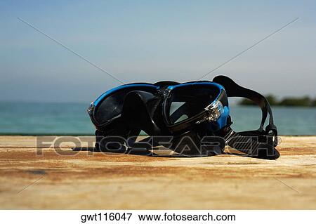 Close-up of a scuba mask View Large Photo Image Stock Photo - Close-up of a scuba mask. Fotosearch
