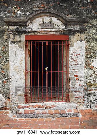 Padlock on a prison cell, Castillo de San Felipe, Cartagena, Colombia View Large Photo Image Stock Image - Padlock on a prison cell, Castillo de San Felipe, Cartagena, Colombia. Fotosearch