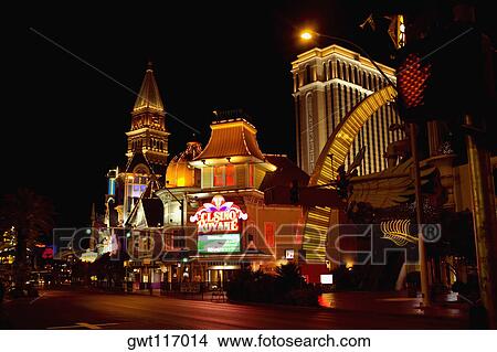 Picture - Facade of a casino, Las Vegas, Nevada, USA. Fotosearch