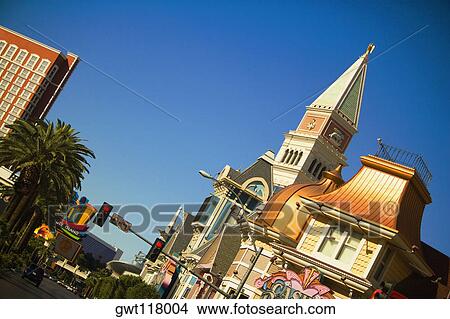 Buildings along a street, Las Vegas, Nevada, USA View Large Photo Image Picture - Buildings along a street, Las Vegas, Nevada, USA. Fotosearch
