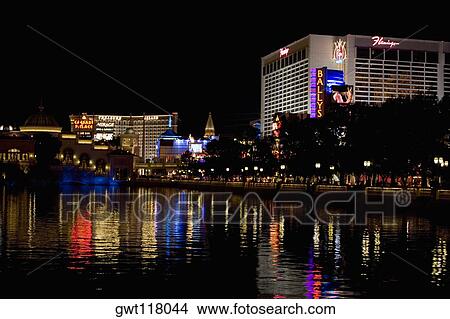 Picture - Buildings at the waterfront, Las Vegas, Nevada, USA. Fotosearch