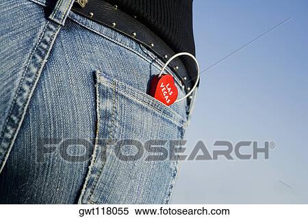 Stock Photography - Close-up of a key ring in a person's pocket, Las Vegas, Nevada, USA. Fotosearch