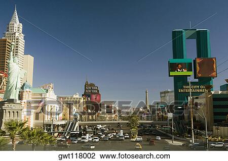 Traffic in a city, Las Vegas, Nevada, USA View Large Photo Image Stock Image - Traffic in a city, Las Vegas, Nevada, USA. Fotosearch