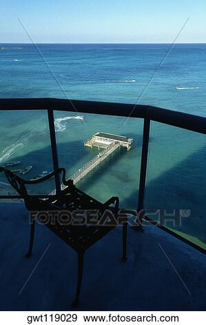Scenic view of the ocean from the Presidential suite at Crystal Palace Hotel, Nassau Bahamas View Large Photo Image Stock Photo - Scenic view of the ocean from the Presidential suite at Crystal Palace Hotel, Nassau Bahamas. Fotosearch