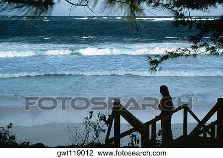 Stock Image - Spectacular seascape and beach on a sunny day, Eleuthera, Bahamas. Fotosearch