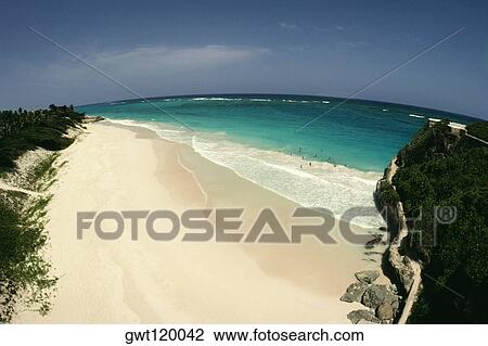 High angle view of Crane Beach on the island of Barbados in the Caribbean View Large Photo Image Stock Image - High angle view of Crane Beach on the island of Barbados in the Caribbean. Fotosearch