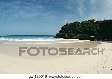 Spectacular seascape from Crane beach, Barbados. View Large Photo Image Stock Photo - Spectacular seascape from Crane beach, Barbados.. Fotosearch