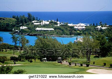 Front view of Castle harbor golf course, Bermuda View Large Photo Image Stock Image - Front view of Castle harbor golf course, Bermuda. Fotosearch