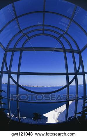 Seascape through a glass window, Castle harbor hotel, Bermuda View Large Photo Image Stock Photo - Seascape through a glass window, Castle harbor hotel, Bermuda. Fotosearch