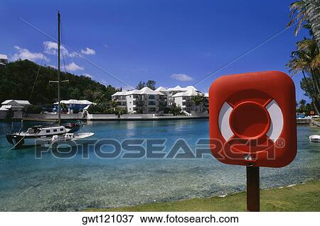 Side view of a red signboard, Bermuda View Large Photo Image Stock Photo - Side view of a red signboard, Bermuda. Fotosearch