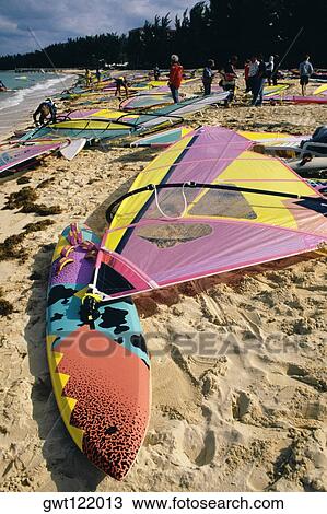 High angle view of colorful surfboards on a beach, Nassau, Bahamas View Large Photo Image Stock Image - High angle view of colorful surfboards on a beach, Nassau, Bahamas. Fotosearch
