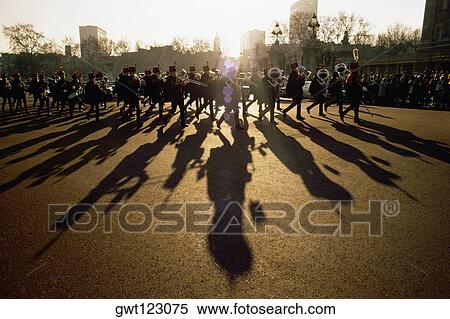 A band playing at sunset, Buckingham Palace, London, England View Large Photo Image Stock Photography - A band playing at sunset, Buckingham Palace, London, England. Fotosearch