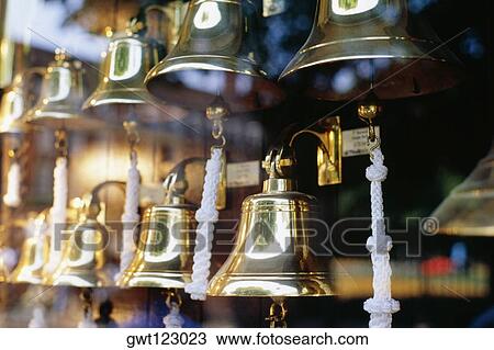 Close up of brass bells in Greenwich, England View Large Photo Image Stock Image - Close up of brass bells in Greenwich, England. Fotosearch