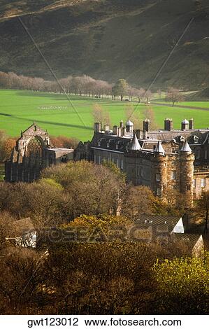 High angle view of Holyrood House in Edinburgh, Scotland View Large Photo Image Stock Image - High angle view of Holyrood House in Edinburgh, Scotland. Fotosearch