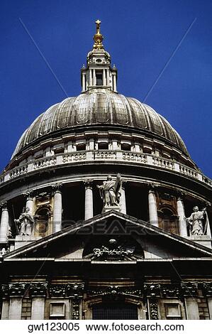 Low angle view of St. Paul's Cathedral, London, England View Large Photo Image Stock Photography - Low angle view of St. Paul's Cathedral, London, England. Fotosearch
