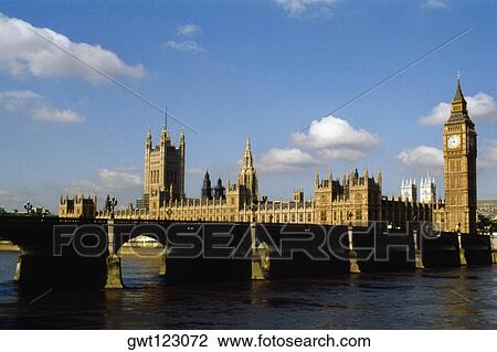 View of Parliament behind a bridge, London, England View Large Photo Image Stock Image - View of Parliament behind a bridge, London, England. Fotosearch