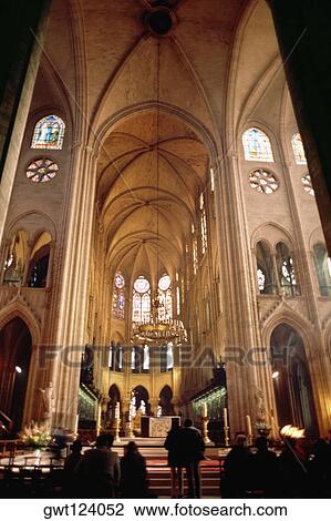 Interior of a church, France View Large Photo Image Stock Image - Interior of a church, France. Fotosearch