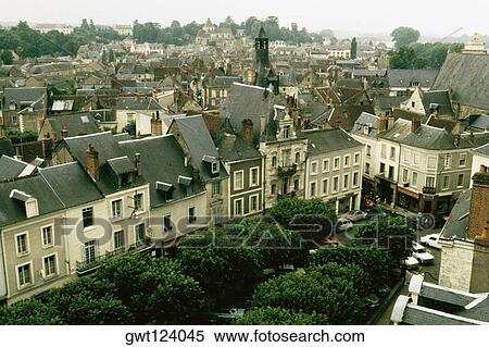 Spectacular cityscape, Amboise, France View Large Photo Image Stock Photography - Spectacular cityscape, Amboise, France. Fotosearch