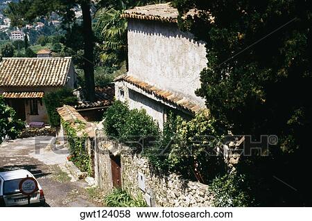 View of a locality, St. Paul De Vence, France View Large Photo Image Stock Photo - View of a locality, St. Paul De Vence, France. Fotosearch