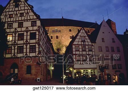 Low angle view of a fortress, Durer Square, Nurenberg, Germany View Large Photo Image Stock Photo - Low angle view of a fortress, Durer Square, Nurenberg, Germany. Fotosearch