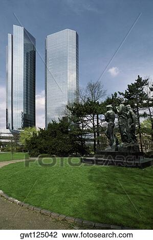 Skyscrapers in a city, Frankfurt, Germany View Large Photo Image Stock Image - Skyscrapers in a city, Frankfurt, Germany. Fotosearch