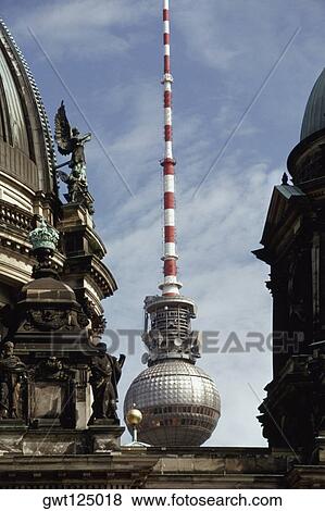 TV tower and a dome, Berliner Dome, Berlin, Germany View Large Photo Image Stock Photo - TV tower and a dome, Berliner Dome, Berlin, Germany. Fotosearch