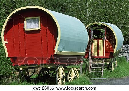 Close-up of Bunratty wagons, Republic of Ireland View Large Photo Image Stock Photography - Close-up of Bunratty wagons, Republic of Ireland. Fotosearch