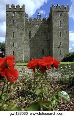 Low angle view of a castle, Bunratty Castle, Clare, Republic of Ireland View Large Photo Image Stock Image - Low angle view of a castle, Bunratty Castle, Clare, Republic of Ireland. Fotosearch