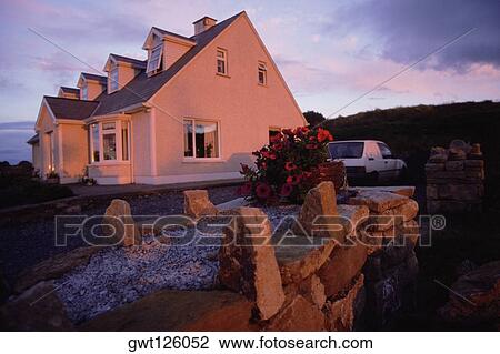 Stock Image - Low angle view of a house, County Sligo, Republic of Ireland. Fotosearch